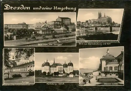 Dresden Ital. Dörfchen, Zwinger, Schloß Moritzburg u. Pillnitz 1968