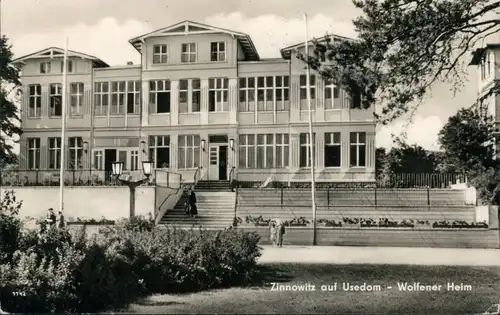 Ansichtskarte Zinnowitz FDGB-Ferienheim "Wolfener Heim" 1962