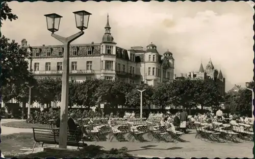 Ansichtskarte Zinnowitz Kurpark 1956