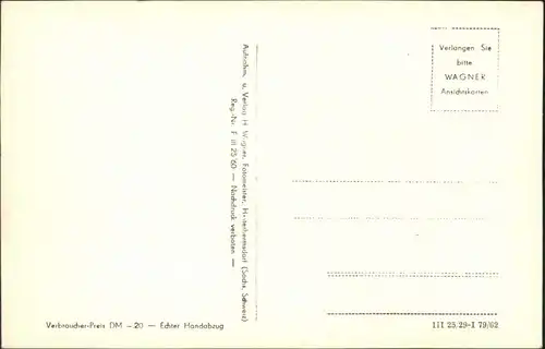 Ansichtskarte Hinterhermsdorf-Sebnitz Bootstation Obere-Schleusen-Klamm 2 1962