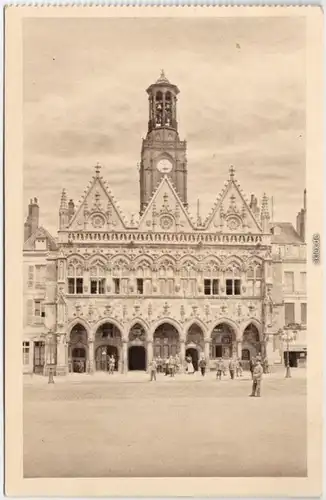 CPA Saint-Quentin Saint-Quentin l'hotel de ville/Rathaus 1924