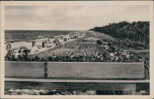 Ansichtskarte Zingst-Darss Strand 1953