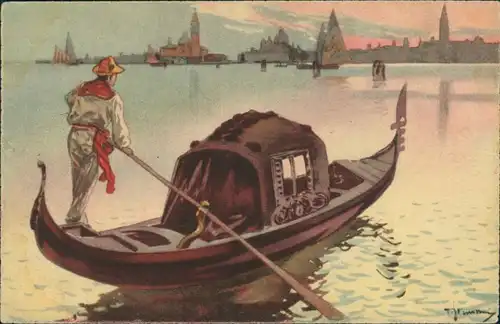 Cartoline Venedig Venezia La Fondola 1934