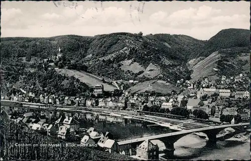 Ansichtskarte Cochem Kochem Blick von Kond auf die Stadt 1962