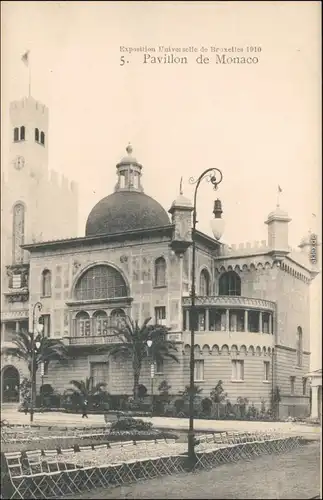 Postkaart Brüssel Bruxelles Pavillon de Monaco - EXPO 1910 
