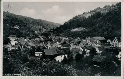Ansichtskarte Wirsberg (Oberfranken) Stadtpartie 1955 