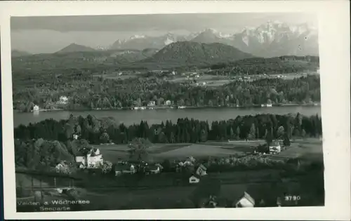 Velden am Wörther See Vrba na Koroškem Seepartie Blick von Oben 1941