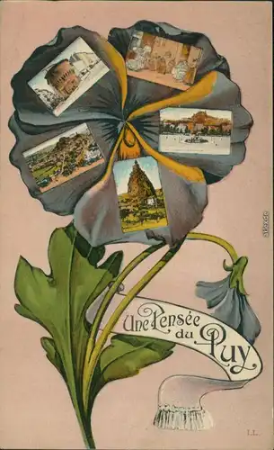 CPA Le Puy-en-Velay Künstlerkarte - Ansichten 1908 