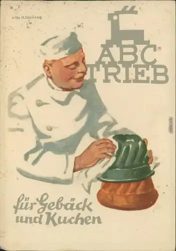 Ansichtskarte  ABC Trieb - Werbekarte Bäcker 1929 