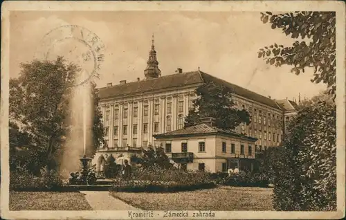 Postcard Kremsier Kroměříž Zámek/Schloss 1912