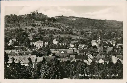 Ansichtskarte Bad Blankenburg Blick auf den Ort 1958