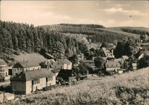 Ansichtskarte Tannenbergsthal (Vogtland)-Muldenhammer Blick auf den Ort 1966