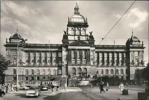 Postcard Prag Praha Národni muzeum/Nationalmuseum 1965