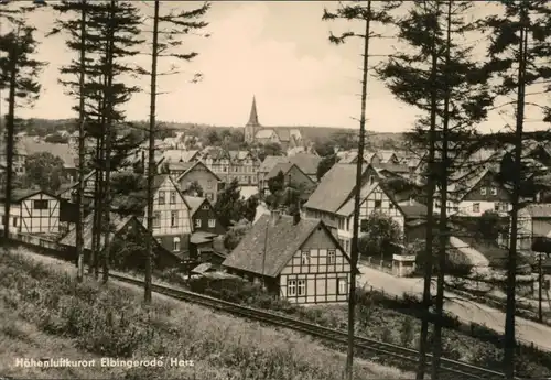 Ansichtskarte Elbingerode-Oberharz am Brocken Blick auf den Ort 1970