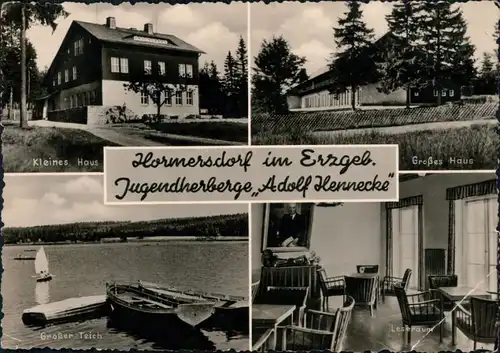 Hormersdorf (Erzgebirge) Jugerndherberge "Adolf Hennecke"   Leseraum 1960