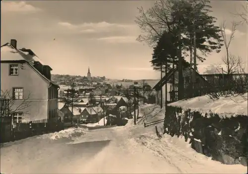 Ansichtskarte Jöhstadt (Erzgebirge) Blick auf den Ort im Winter 1975