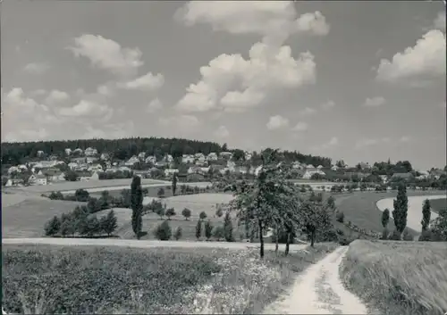 Ansichtskarte Hartha Blick auf den Ort 1974