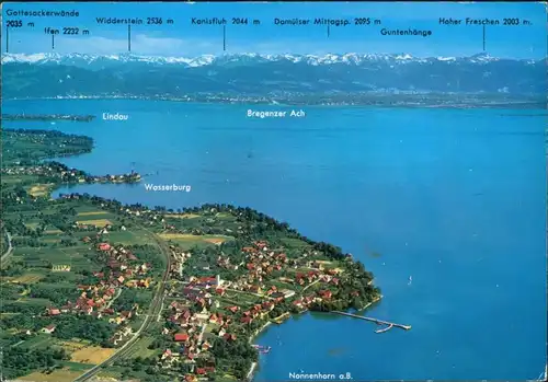 Ansichtskarte Nonnenhorn (Bodensee) Luftbild 1973