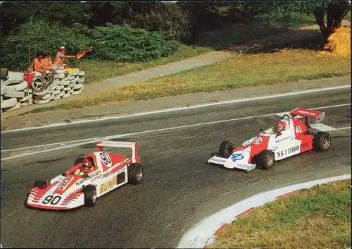 Schleiz Schleizer Dreieck-Rennen: Rennautos in Haarnadelkurve 1987