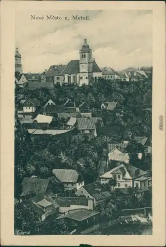 Neustadt an der Mettau Nové Město nad Metují Blick über die Stadt 1932