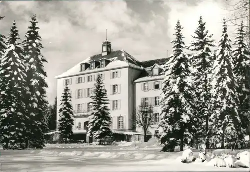 Ansichtskarte Bad Brambach Sanatorium Joliot-Curie-Haus 1982