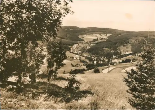 Ansichtskarte Breitenbrunn (Erzgebirge) Blick auf den Ort 1967