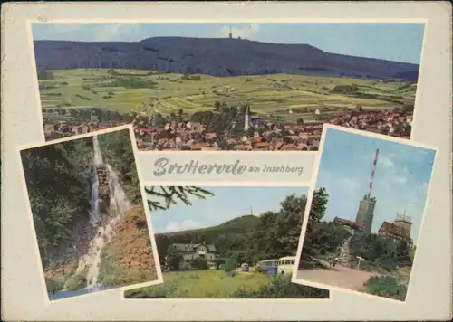 Brotterode Trusetaler Wasserfall, Kl. Inselsberg, Hotel, Gr. Inselsberg 1963