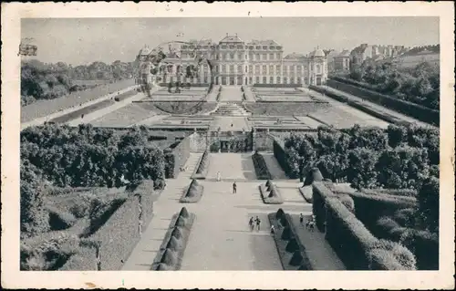 Ansichtskarte Wien Schloss Belvedere 1940