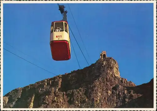 Postcard Kapstadt Kaapstad Tafelberg, Seilbahn 1980