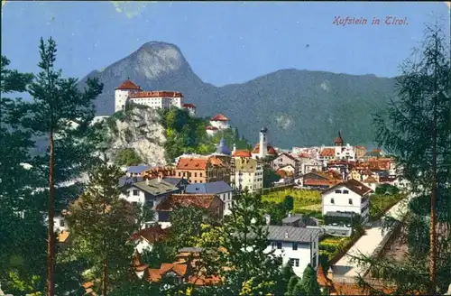 Ansichtskarte Kufstein Blick auf die Stadt 1916 