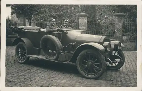 Foto  Soldaten im Auto Res. Fernsprechabteilung 15 1916 Privatfoto 