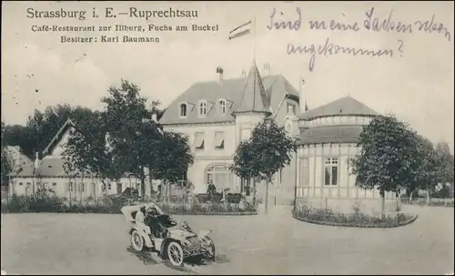 Straßburg Strasbourg Ruprechtsau - Restaurant Illbourg Fuchs am Buckel 1914 