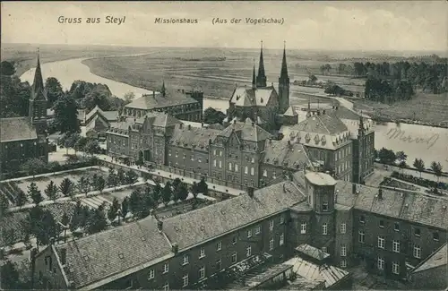 Postkaart Steyl-Venlo Stadt und Missionshaus 1910 