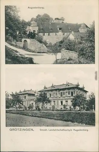 Grötzingen-Karlsruhe  Augustenburg, Landwirtschaftsschule Augustenberg 1910