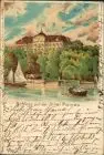 Künstler Ansichtskarte Insel Mainau Konstanz Deutschordensschloss  Insel 1900