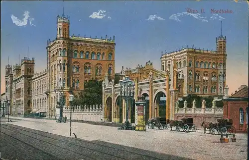 Ansichtskarte Wien Bahnhof - Nordbahn 1914 