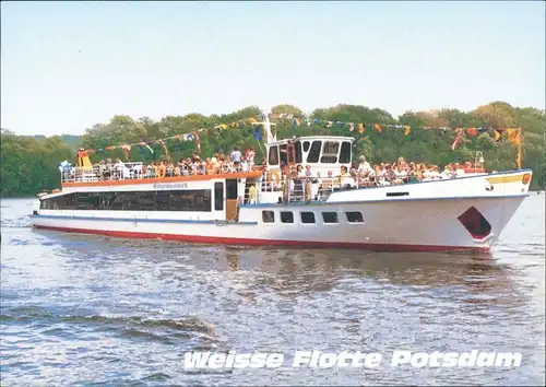 Ansichtskarte Potsdam Fähre MS "Strandbad Ferch" vor der Insel Werder 1995