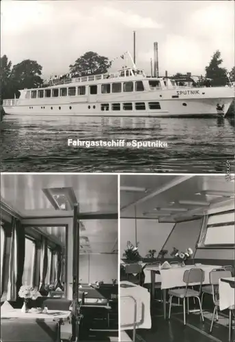 Ansichtskarte  Fahrgastschiff "Sputnik" 1986