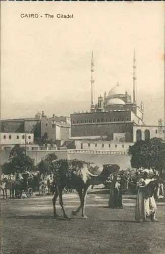 Kairo القاهرة Kamel, Straßenpartie Zitadelle 1915 