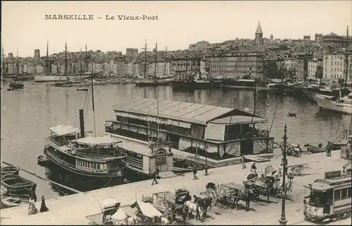 CPA Marseille Partie am alten Hafen 1913 