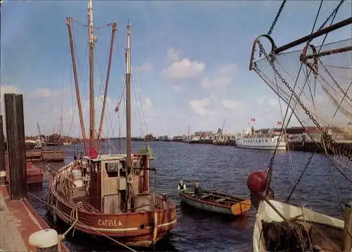 Ansichtskarte Bensersiel-Esens Hafen 1975