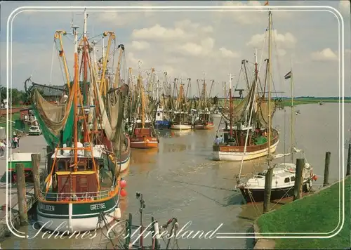 Ansichtskarte Greetsiel-Krummhörn Malerischer Kutterhafen 1978