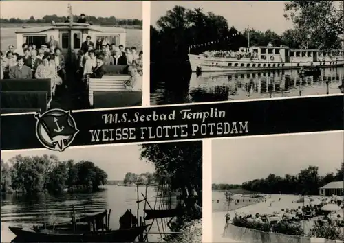 Ansichtskarte Potsdam Weiße Flotte Potsdam MS "Seebad Templin" 1966