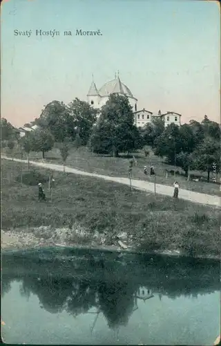 Postcard Chwaltschow Chvalčov Hostein Svatý Hostýn na Morave 1912