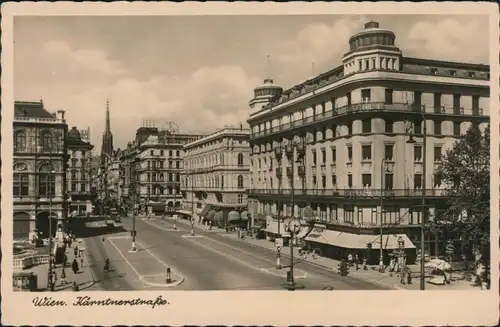 Ansichtskarte Wien Partie in der Kärntnerstraße 1932 