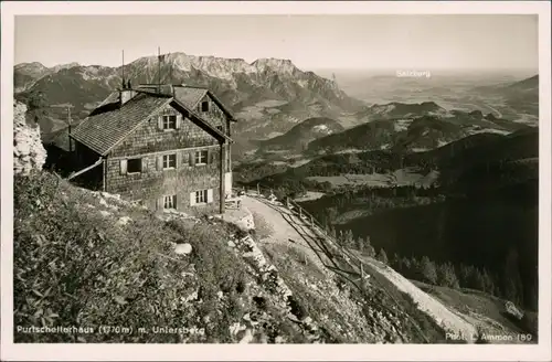 Ansichtskarte Berchtesgaden Partie am Purtschellerhaus 1930 
