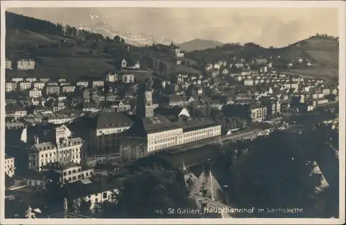 St. Gallen San Gallo / Sogn Gagl / St-Gall Hauptbahnhof - Stadt 1928