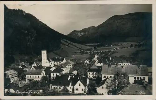 Ansichtskarte Gaming Stadtpartie b  	Scheibbs 1931