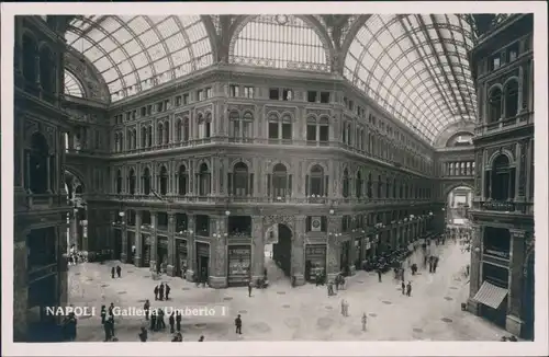 Cartoline Neapel Napoli Galleria Umberto I - Geschäfte 1932 