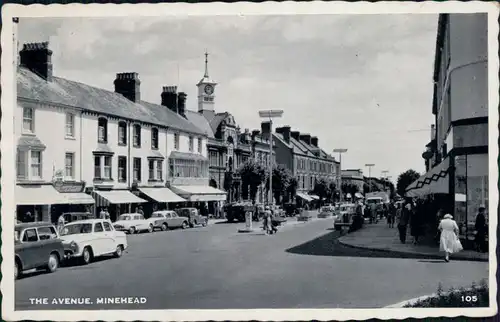 Postcard Minehead (Somerset) The Avenue 1961 